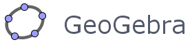 Logo y texto de Geogebra